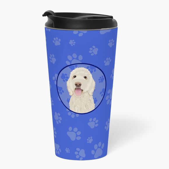 Doodle Cream #5  Stainless Steel 16 oz  Tumbler, Blue - Picture 2 of 4